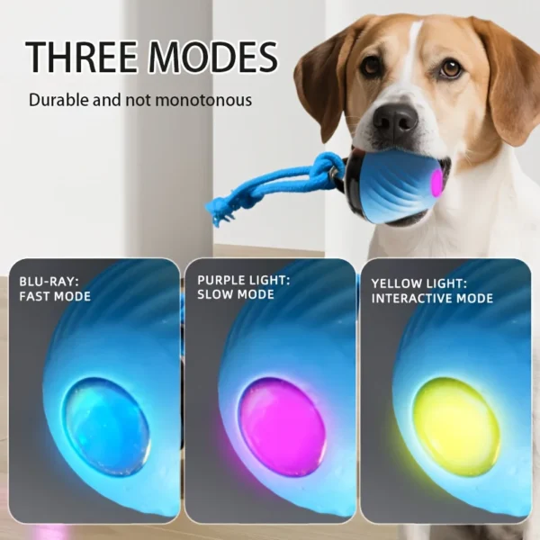 Light-Up Interactive Dog Ball for Indoor Play | Polarix detail view 5