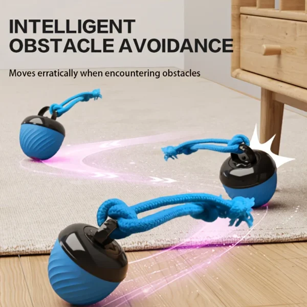 Light-Up Interactive Dog Ball for Indoor Play | Polarix detail view 2
