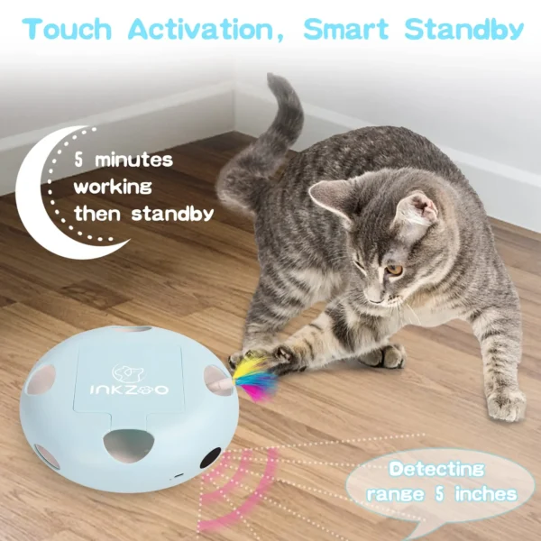 Interactive Whack-a-Mole Cat Toy detail view 1