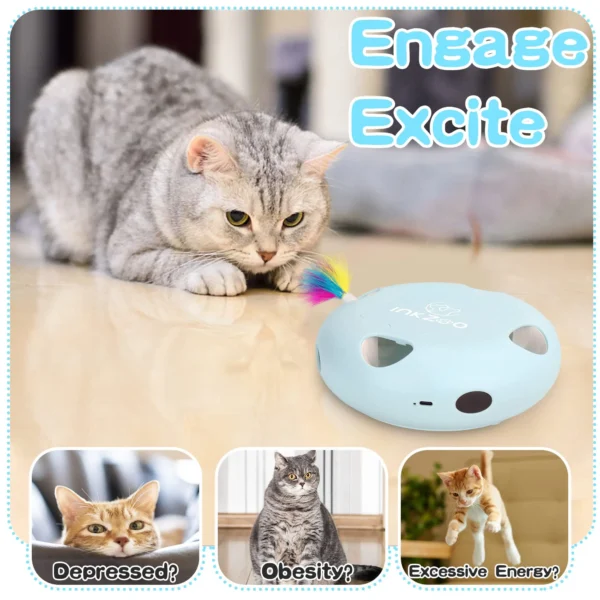 Interactive Whack-a-Mole Cat Toy detail view 3