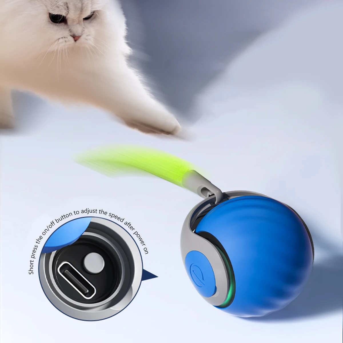 Speedy Tail Interactive Cat Toy Ball