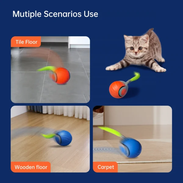 Speedy Tail Interactive Cat Toy Ball detail view 5