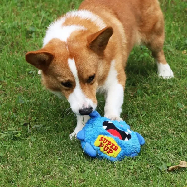 Bouncing Giggle Plush Dog Toy detail view 2