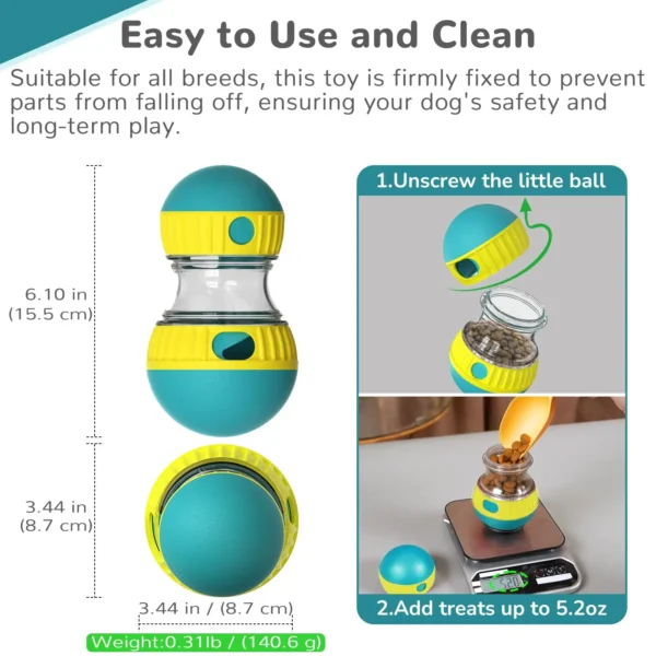 IQ Treat Ball for Small & Medium Dogs | Polarix detail view 2